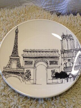 Royal Stafford England Plate/Wall Deco Paris City Scenes Avant Garde Cottagecore